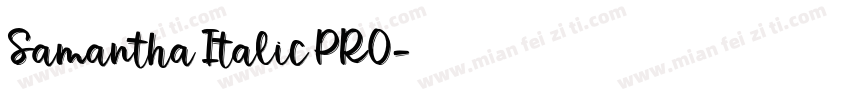 Samantha Italic PRO字体转换